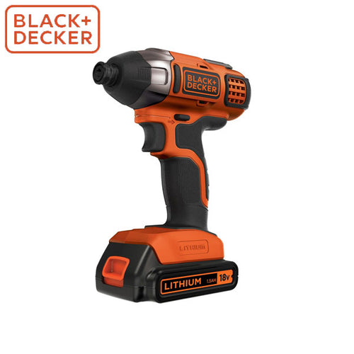 BLACK&DECKER 18Vコードレスインパクトドライバー BPCI18K1JP | 最大トルク155N・m バッテリー付き