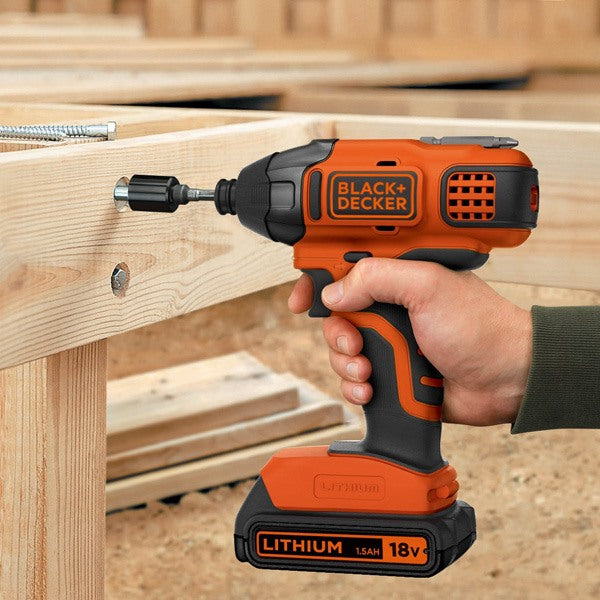 BLACK&DECKER 18Vコードレスインパクトドライバー BPCI18K1JP | 最大トルク155N・m バッテリー付き