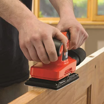 BLACK&DECKER コンパクトオービタルサンダー 240W KA320EJP ダイヤル式6段階変速 クランプ式 電動サンダー