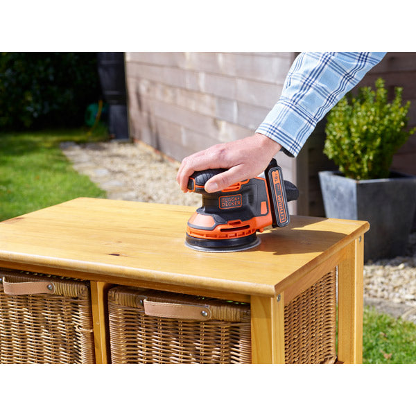 BLACK&DECKER 18V コードレスランダムオービットサンダー本体のみ BDC12S-JP 電動工具 研磨機