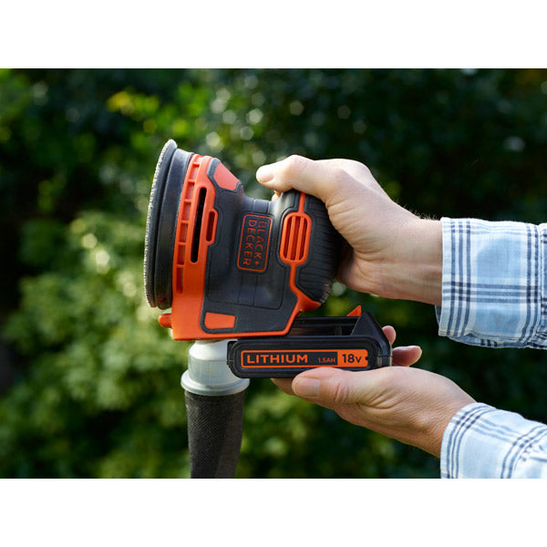 BLACK&DECKER 18V コードレスランダムオービットサンダー本体のみ BDC12S-JP 電動工具 研磨機