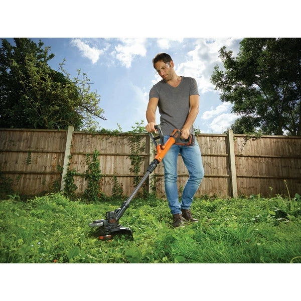 BLACK&DECKER 18V コードレスナイロントリマー STC1840EPCJP | 4.0Ahバッテリー付 2段階スピード調節