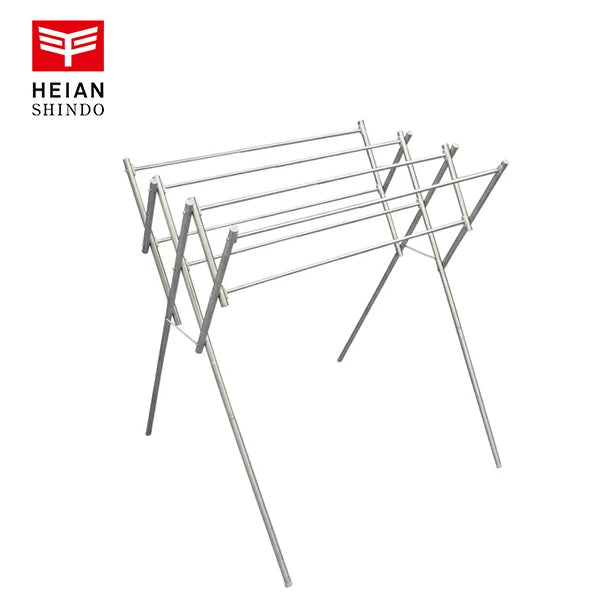 平安伸銅 伸縮ステンレス物干し OH-90 | 室内物干し 折りたたみ ランドリースタンド 梅雨対策