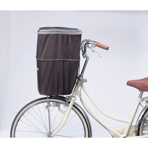 川住製作所 自転車 カゴカバー 前カゴ用 2段式 伸縮式 前後開閉 ポリエステル製