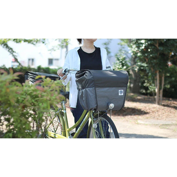MARUTO 2段式カゴカバー Step! 大容量 撥水 前かご・後ろかご対応 電動アシスト自転車対応 選べる5色