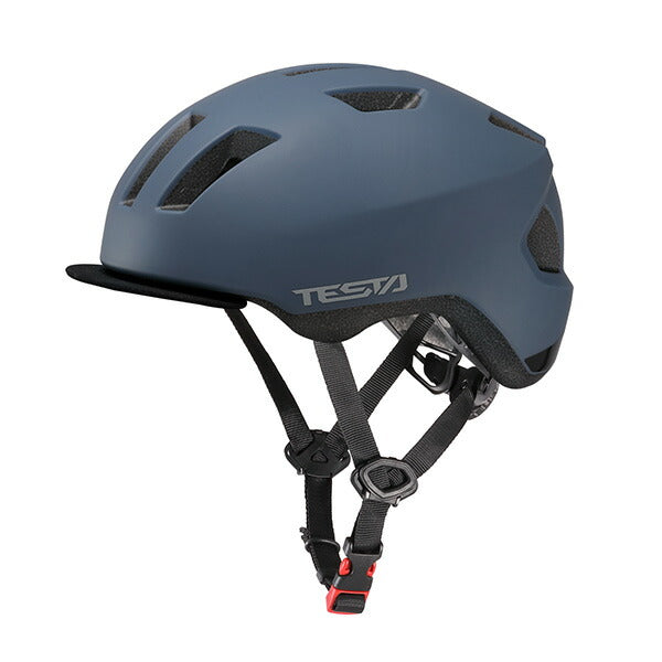 OGK KABUTO 子供用自転車ヘルメット TESTA 56-58cm 10歳以上 ファブリックバイザー付き フリーライドモデル