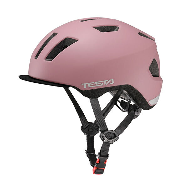 OGK KABUTO 子供用自転車ヘルメット TESTA 56-58cm 10歳以上 ファブリックバイザー付き フリーライドモデル