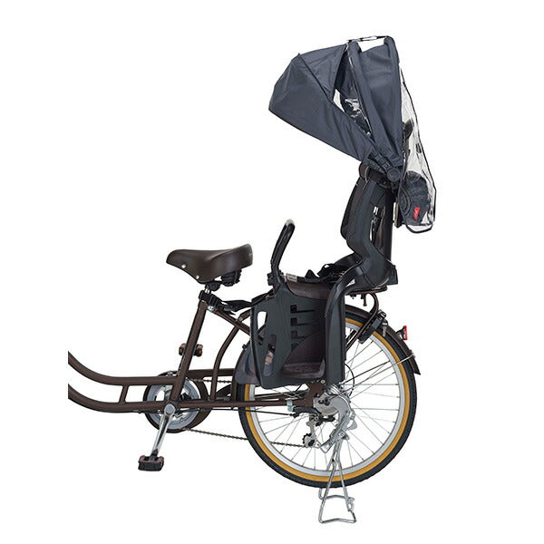 OGK 自転車リヤチャイルドシート用レインカバー ルーフキッズC リヤ用 チャコール RCR-012