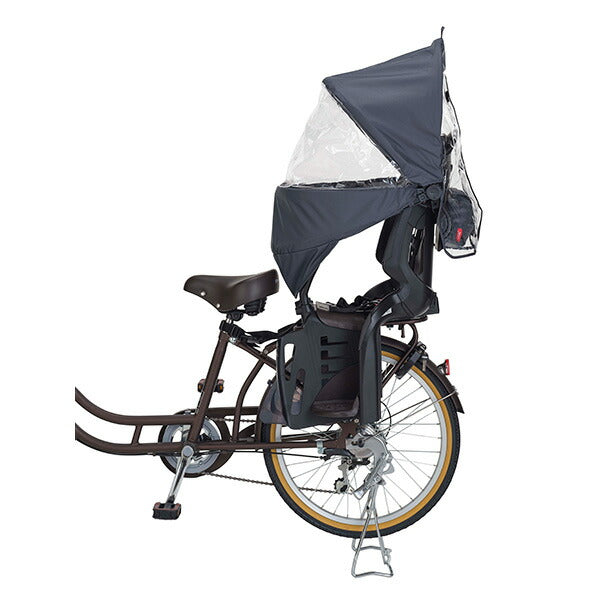 OGK 自転車リヤチャイルドシート用レインカバー ルーフキッズC リヤ用 チャコール RCR-012