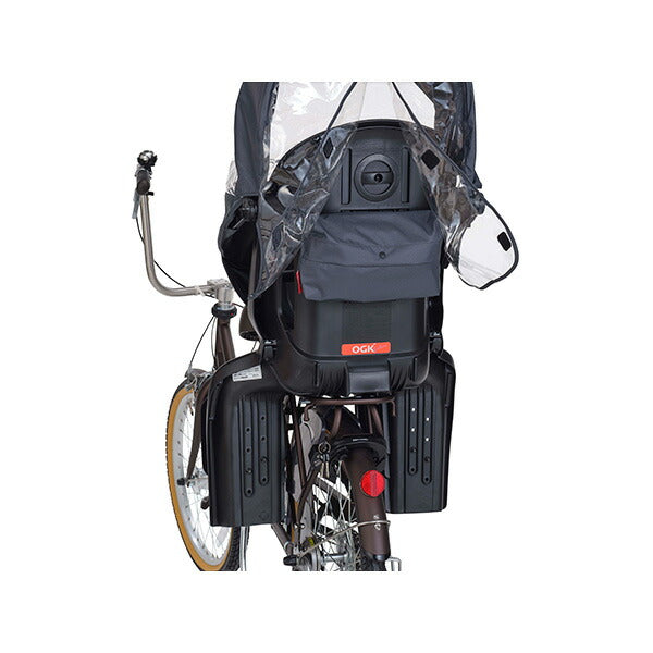 OGK 自転車リヤチャイルドシート用レインカバー ルーフキッズC リヤ用 チャコール RCR-012