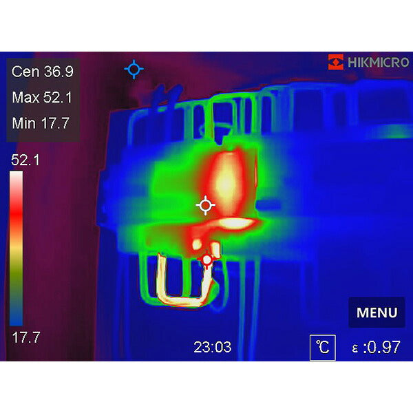 HIKMICRO（ハイクマイクロ） Pocket2 サーモグラフィーカメラ HMTP423AQF/W | 256×192解像度 8MP可視光カメラ -20℃～400℃ Wi-Fi対応 建物検査・電気設備点検