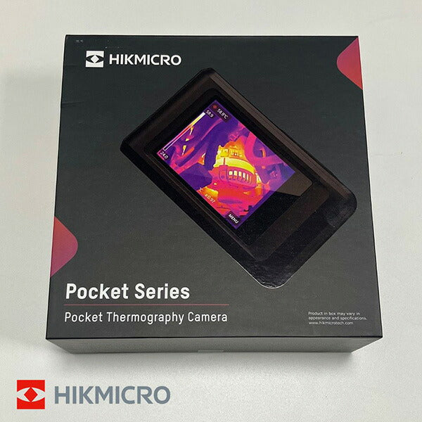 HIKMICRO（ハイクマイクロ） Pocket2 サーモグラフィーカメラ HMTP423AQF/W | 256×192解像度 8MP可視光カメラ -20℃～400℃ Wi-Fi対応 建物検査・電気設備点検