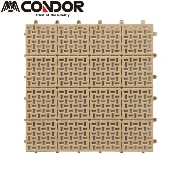 水切りジョイントマット 日本製 30cm×30cm 正方形 グリーン 30枚入 | 屋外屋内兼用 水切りユニット