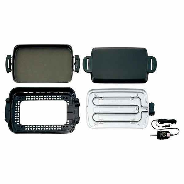 象印 ホットプレート やきやき EA-DE10-BA | 横長ワイド48cm 遠赤トリプルチタンセラミックコート | ブラック