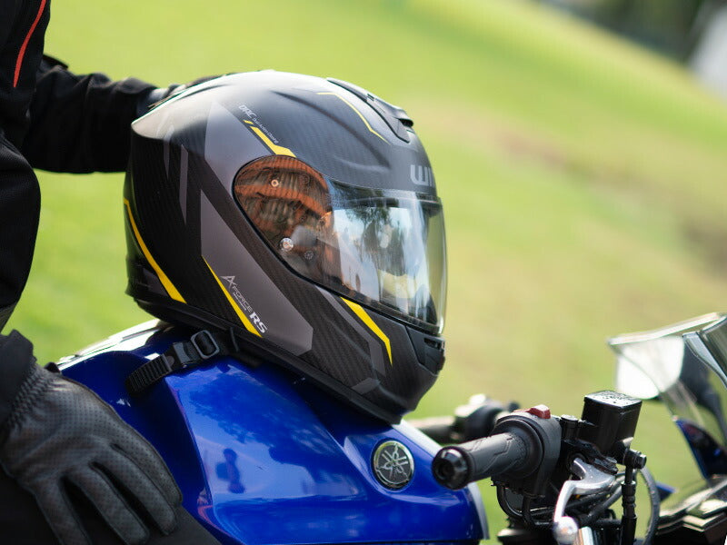 WINS ウインズ A-FORCE RS FLASH typeC フルフェイスヘルメット インナーバイザー付き M/L/XL | SG/PSC規格 エアロ形状 バイク用