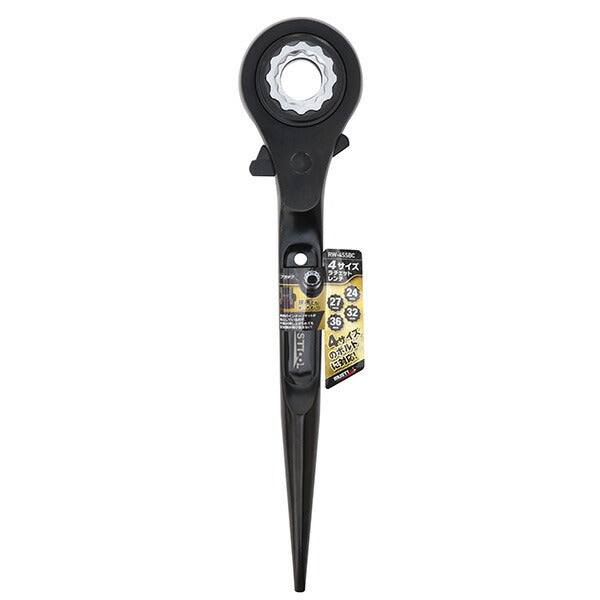 MUSTTOOL 4サイズラチェット RW-4SSBC 24/27/32/36mm | シノ付 鉄骨工事用 マストツール
