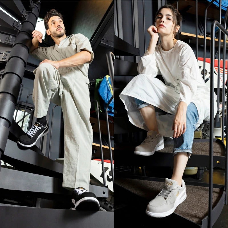 PUMA プーマ ヘリテイジ エアツイスト2.0 ロー 安全靴 作業靴 スニーカー セーフティシューズ メンズ レディース 軽量 静電気防止