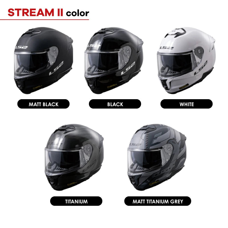 LS2 STREAM2 ジャパンフィット フルフェイスヘルメット | 国内正規品 SG/PSC認証 インナーバイザー付 軽量 バイク用