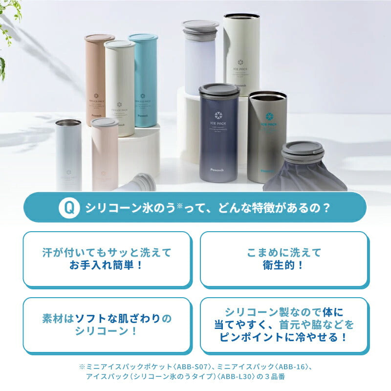 ピーコック魔法瓶 アイスパック 氷嚢 水筒型 氷のう 真空断熱構造 熱中症対策