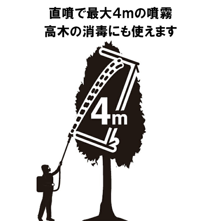 工進 KOSHIN ハイパワー充電式噴霧器 15L 4m到達 高木消毒対応 エンジン並みパワー 背負い式 18Vバッテリー