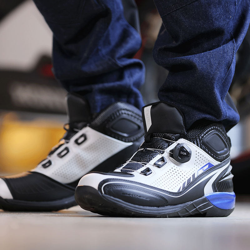 elf エルフ シンテーゼ16 ライディングシューズ BOAシステム EEE 幅広 バイクシューズ Synthese16 メンズ レディース