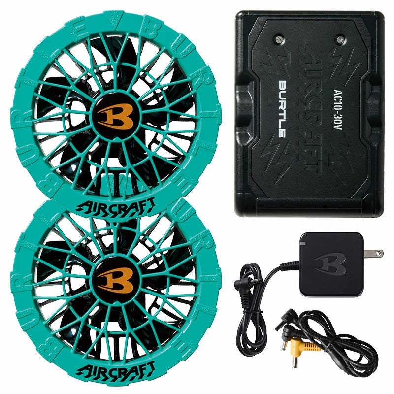 【正規品／選べる3パターン】BURTLE バートル AC10 ファンユニット バッテリー AC10-1 AC10-2 IC10-1 2026年最新モデル エアークラフト 30V 防水 最大120L/秒 5600mAh 急速充電 京セラ ファン付き作業服 セット 単品