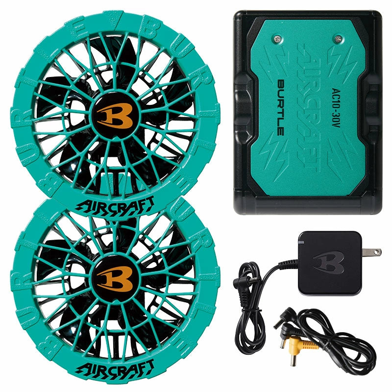 【正規品／選べる3パターン】BURTLE バートル AC10 ファンユニット バッテリー AC10-1 AC10-2 IC10-1 2026年最新モデル エアークラフト 30V 防水 最大120L/秒 5600mAh 急速充電 京セラ ファン付き作業服 セット 単品