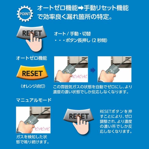 イチネンTASCO リークディテクター TA430MB | 冷媒ガス漏れ検知器 R410A R32対応 空調工具